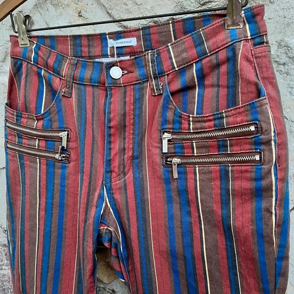 Weworewhat stripe low rise cropped jeans size 6/28 - Picture 6 of 8